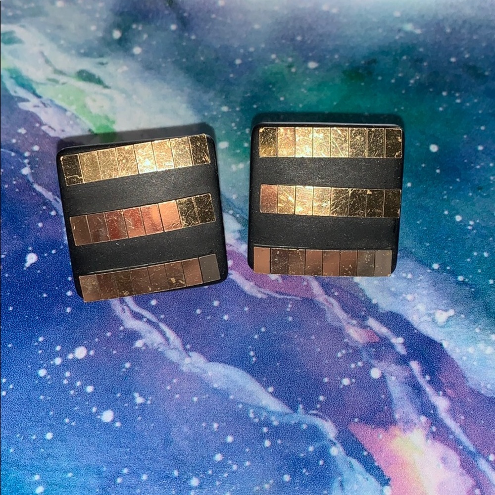 Black and gold Earrings